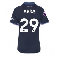 Camisa de Futebol Tottenham Hotspur Pape Matar Sarr #29 Equipamento Secundário Mulheres 2023-24 Manga Curta